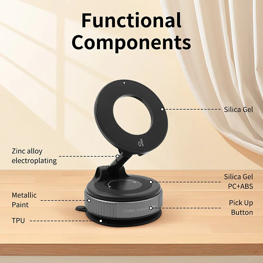 🔥360° Adjustable Vacuum Magnetic Phone Holder