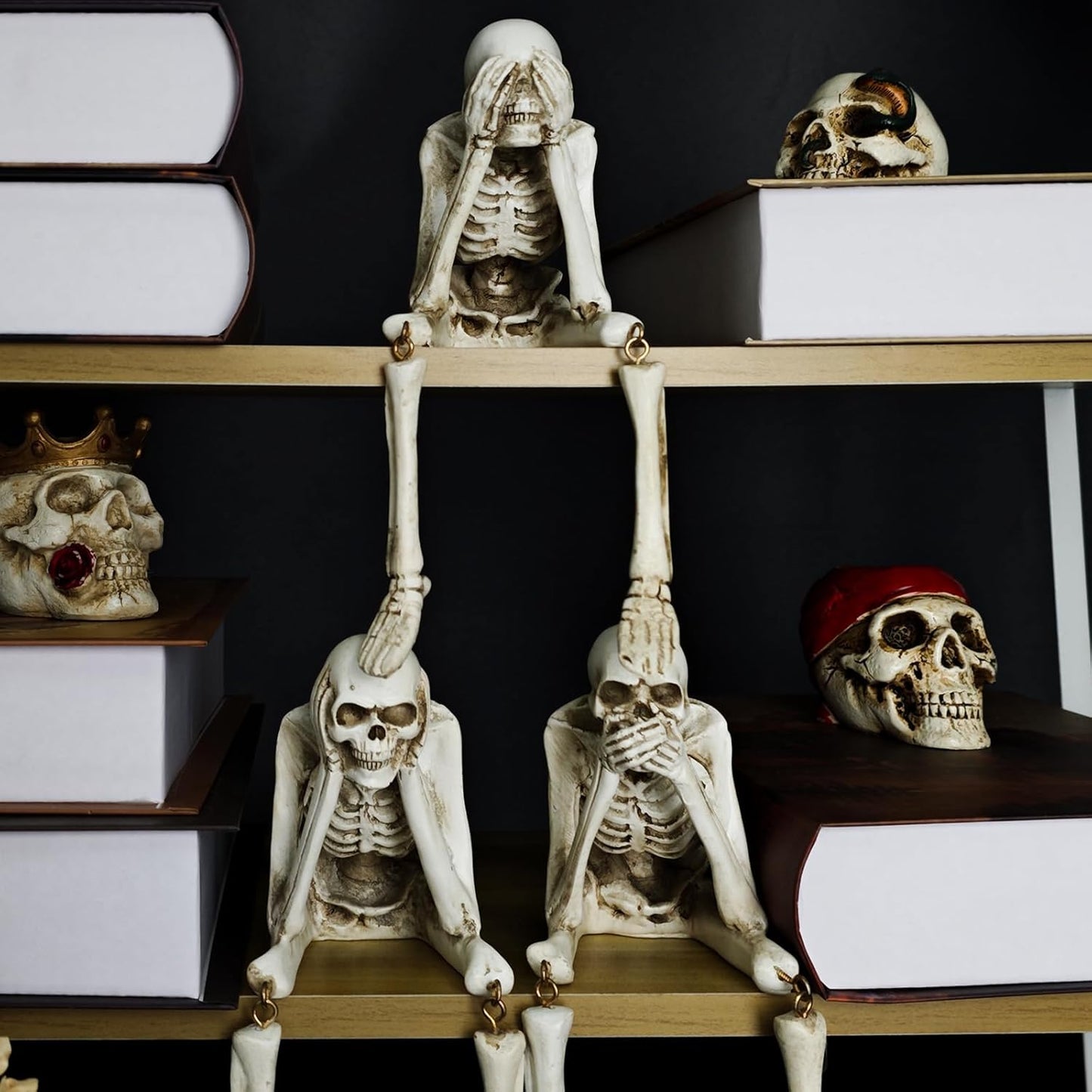 SkullFlame™ Halloween Fireplace Decor - Spirit Halloween Inspired Spooky Home Display 2025