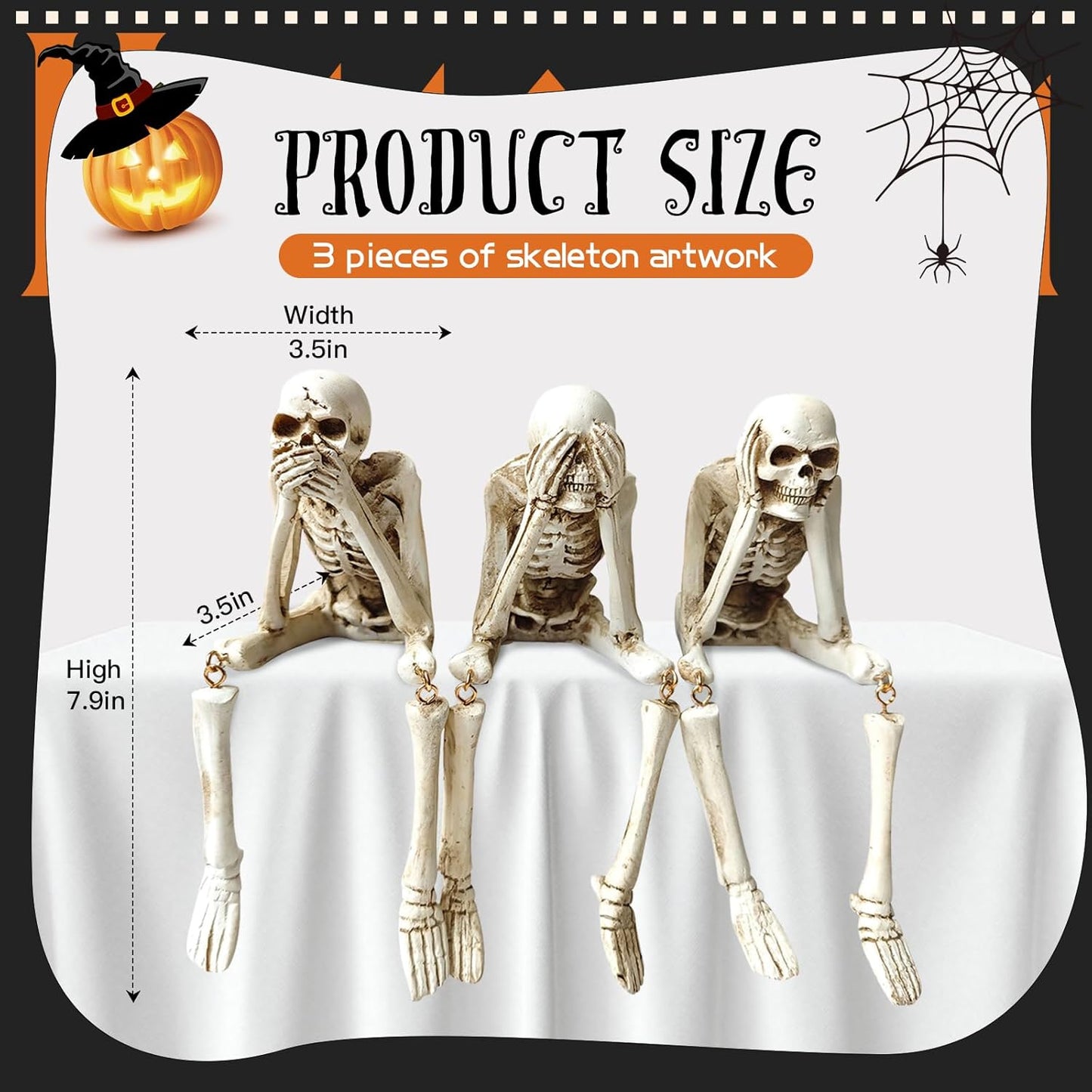 SkullFlame™ Halloween Fireplace Decor - Spirit Halloween Inspired Spooky Home Display 2025