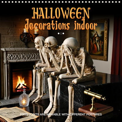 SkullFlame™ Halloween Fireplace Decor - Spirit Halloween Inspired Spooky Home Display 2025