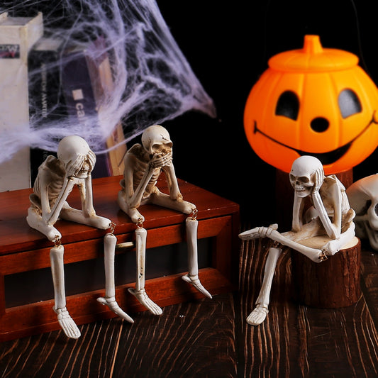 SkullFlame™ Halloween Fireplace Decor - Spirit Halloween Inspired Spooky Home Display 2025