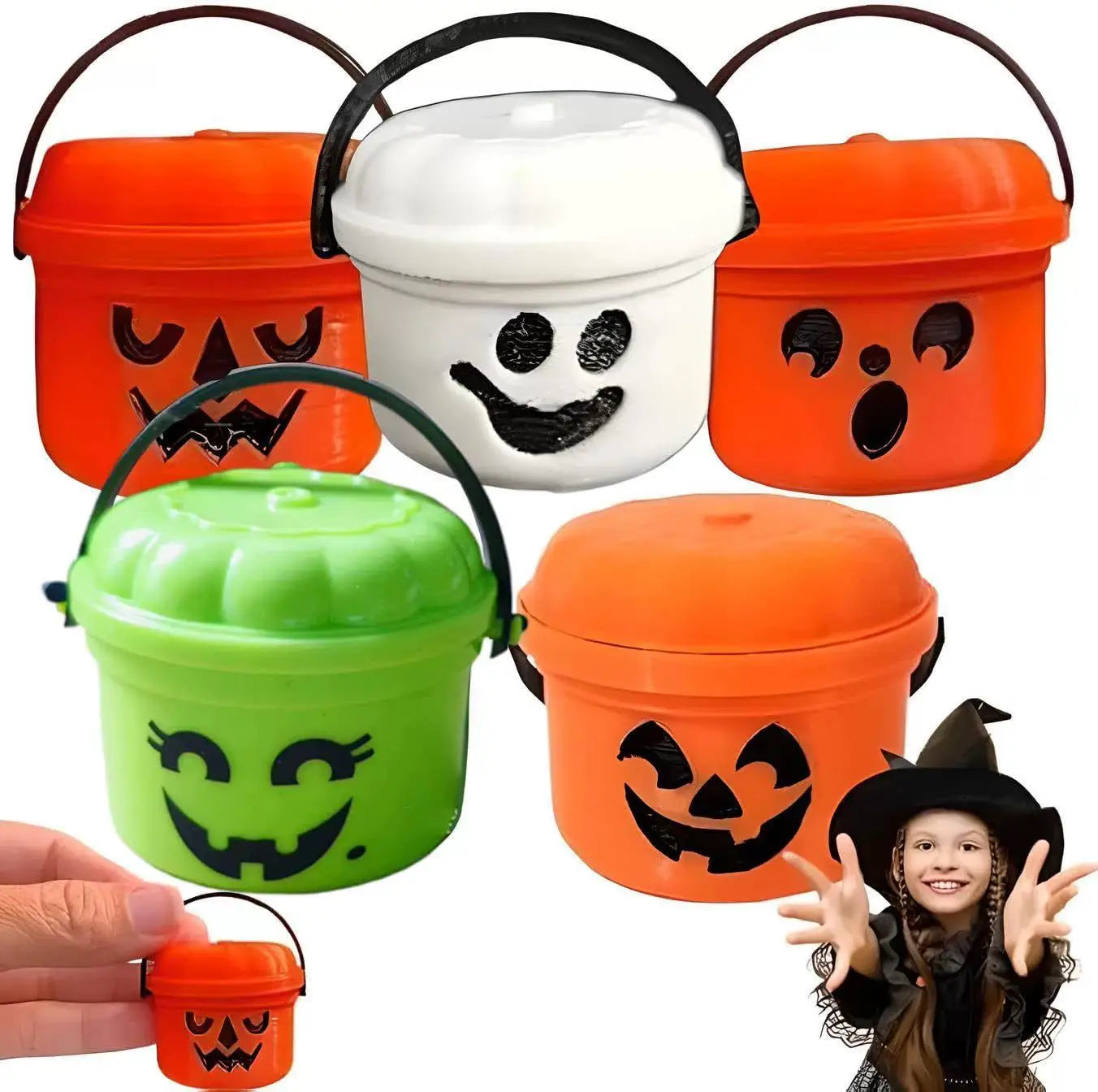 Adorable Mini Boo Buckets – Spooky-Cute Spirit Halloween Decor!